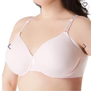 Olga By Warners No Side Effects Underwire T-Shirt Bra Woman 38DD Pink Comfy